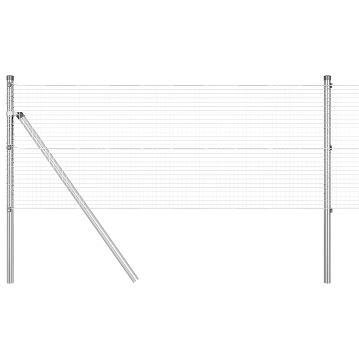 Împrejmuire Sudată cu 13 Stâlpi 0.6x50 m Oțel Galvanizat - WALTI WALTI