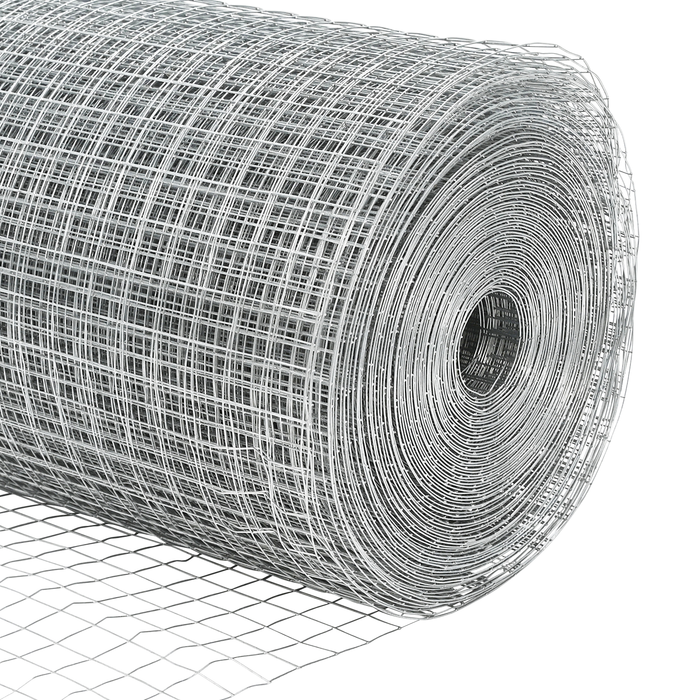 Gard din sârmă sudată cu 13 stâlpi 0.6x50 m Oțel galvanizat - WALTI WALTI