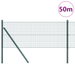 Gard sudat cu 13 stâlpi Verde 0.6x50 m Oțel - WALTI WALTI