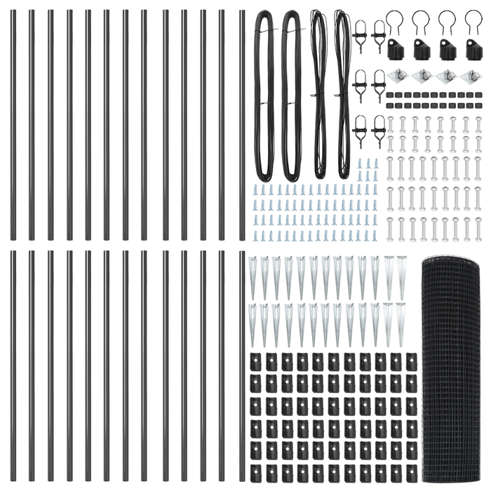 Fierăstrău cu plasă sudată cu 13 țăruși gri 0.6x50 m din oțel - WALTI WALTI