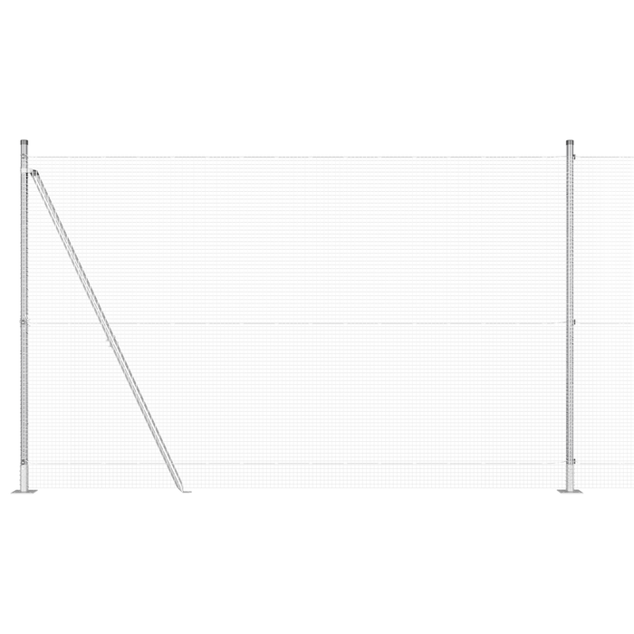 Fierăstrău cu sârmă sudată cu 7 posturi flanșate 1.5x10 m Oțel galvanizat - WALTI WALTI