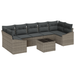 Set Sofa Grădină cu Pernuțe Gri din Ratan Poli - WALTI WALTI