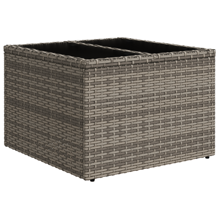 Set de Dining cu 9 Piese cu Perne Gri Ratan Polietilenic - WALTI WALTI