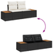 Set Canapea de Grădină cu 5 Piese și Perne Negru Ratan Polimerizat Acacia - WALTI WALTI