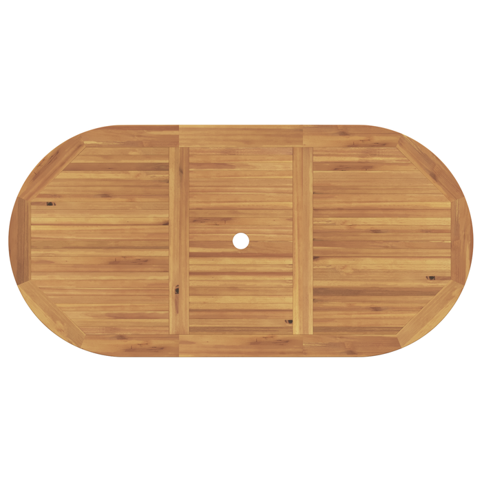 Set de dining pliabil 7 piese lemn solid tec vidaXL - WALTI WALTI