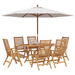 Set de dining pliabil 7 piese lemn solid tec vidaXL - WALTI WALTI