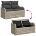 Set canapele grădină vidaXL cu perne gri deschis ratan poli - WALTI WALTI