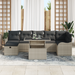 Set de Sofa de Grădină vidaXL cu Perne Gri Deschis Ratan Polimer - WALTI WALTI