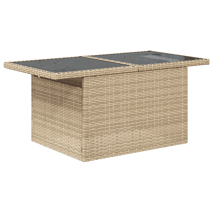 Set de Canapea cu 7 Piese Perne Ratan PE Bej - WALTI WALTI