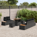 Set Canapea Grădină vidaXL 8 Piese cu Perne Ratan Polimer Negru Acacia - WALTI WALTI