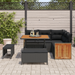 Set de canapele de grădină vidaXL cu perne 8 piese Negru Poliratan Acacia - WALTI WALTI