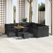 Set canapea grădină 13 piese cu perne Negru Rattan poli Acacia - WALTI WALTI