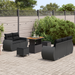 Set de sofa de grădină vidaXL cu 8 piese cu perne Negru Poli ratan Acacia - WALTI WALTI