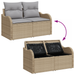 Set de Sofa pentru Grădină 8 Piese cu Perne Bej Poliratan Acacia - WALTI WALTI