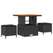 Set Canapele Grădină vidaXL 10 Piese cu Perne Negru Ratan Polimeric Acacia - WALTI WALTI