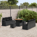 Set de Canapea de Grădină vidaXL 9 Piese cu Perne Negru Poliratan Acacia - WALTI WALTI