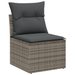Set de Canapea pentru Grădină vidaXL 12 Piese cu Perne Gri Rattan Poli Acacia - WALTI WALTI