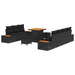 Set Sofa Grădină 10 Piese Negre din Ratan Polimer Acacia - WALTI WALTI