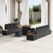 Set Sofa Grădină 10 Piese Negre din Ratan Polimer Acacia - WALTI WALTI