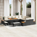 Set de Sofa pentru Grădină vidaXL 13 Piese cu Perne Negru Ratan Poli Acacia - WALTI WALTI