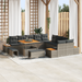Set de sofa de grădină 13 piese cu perne Gri Ratan Poli Acacia - WALTI WALTI