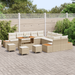 Set de Sofa de Grădină vidaXL 14 Piese cu Perne Bej Poliratan Acacia - WALTI WALTI