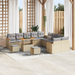 Set de sofa de grădină cu 13 piese Bej Ratan Acacia - WALTI WALTI