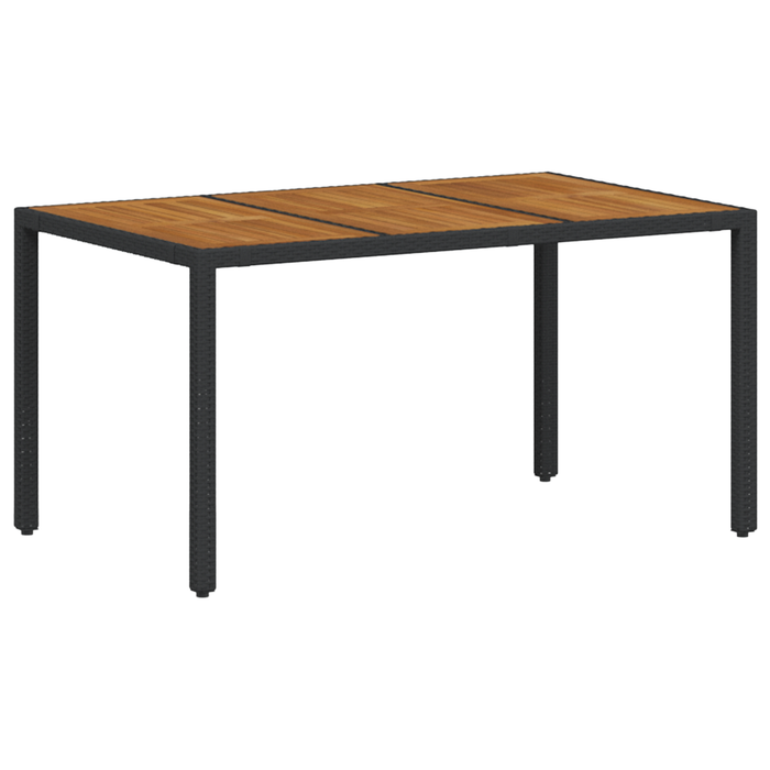 Set de dining pentru grădină vidaXL cu 5 piese Poliratan negru - WALTI WALTI
