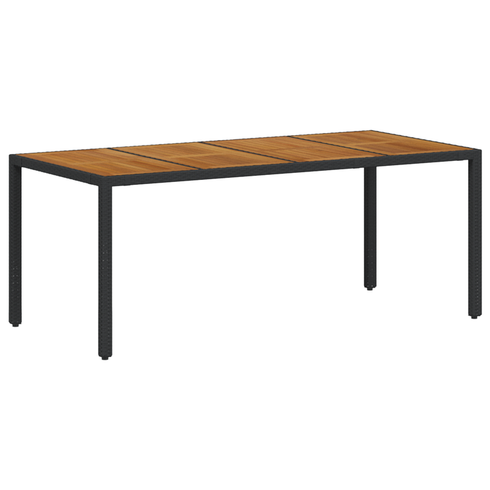 Set Masă Grădină vidaXL 7 Piese Ratan Negru - WALTI WALTI