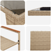 Set mobilier de grădină, 9 piese, bej, poliratan - WALTI WALTI