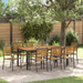 Set de Dining pentru Grădină vidaXL cu 9 Piese Negru Poly Rattan Acacia - WALTI WALTI
