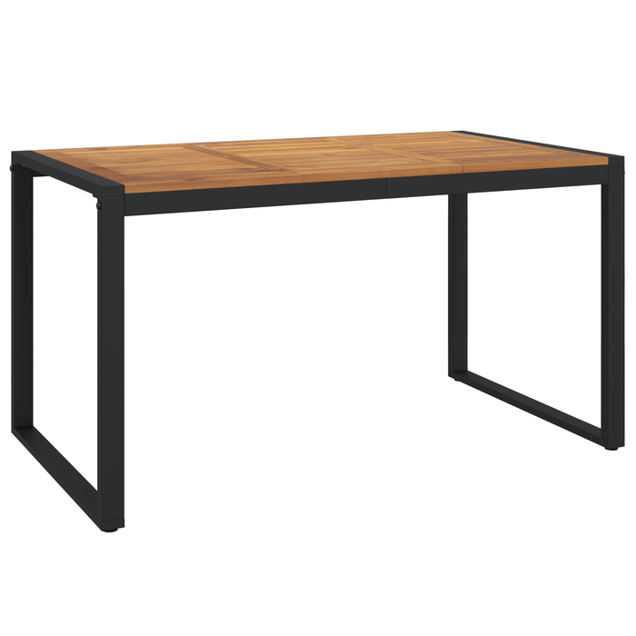 Set de Dining pentru Grădină din 5 Piese Gri Poli Rattan Acacia - WALTI WALTI