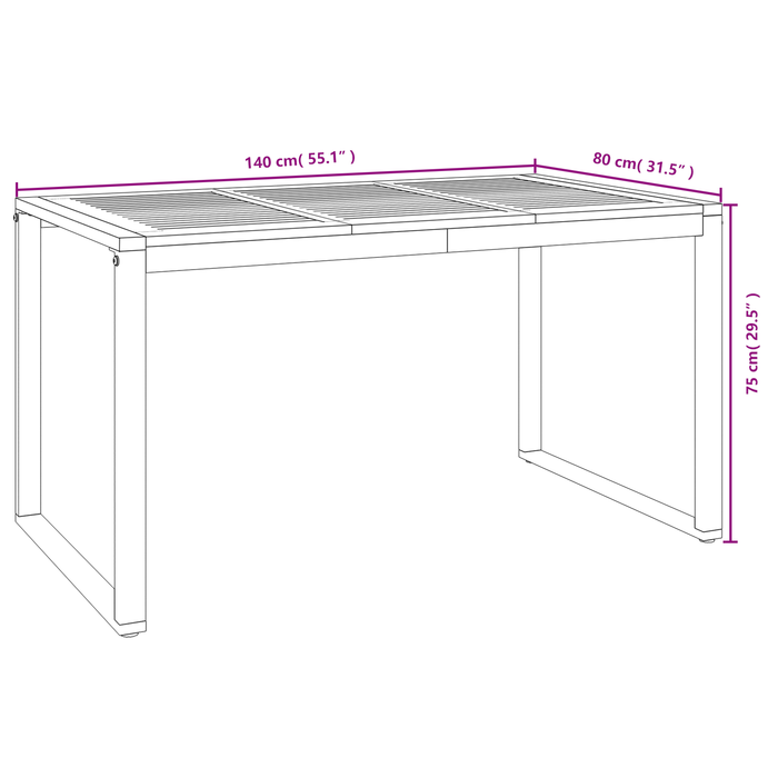 Set de Dining pentru Grădină din 5 Piese Gri Poli Rattan Acacia - WALTI WALTI