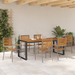 Set de dining pentru grădină vidaXL 7 piese Gri Poliratan Acacia - WALTI WALTI