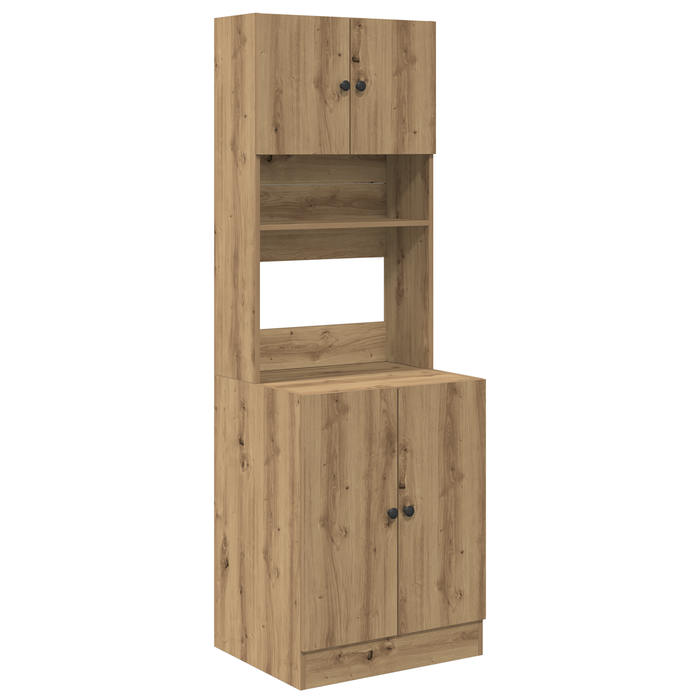 Dulap de bucătărie din stejar artizanal 60x50x180 cm Lemn compus - WALTI WALTI