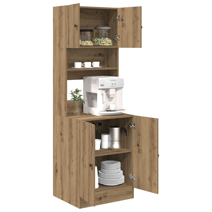 Dulap de bucătărie din stejar artizanal 60x50x180 cm Lemn compus - WALTI WALTI