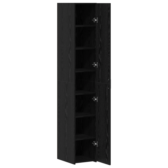 Bufet Stejar negru 30x42.5x185 cm Lemn aglomerat - WALTI WALTI