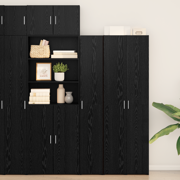 Bufet Stejar negru 30x42.5x185 cm Lemn aglomerat - WALTI WALTI