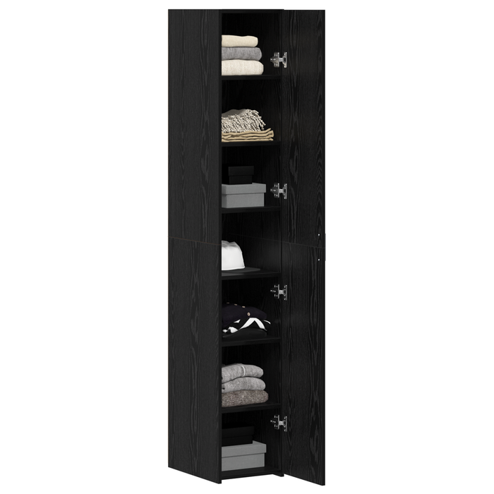 Bufet Stejar negru 30x42.5x185 cm Lemn aglomerat - WALTI WALTI