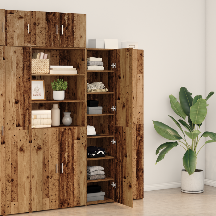 Highboard Lemn Vechi 40x42.5x185 cm Lemn Compozit - WALTI WALTI