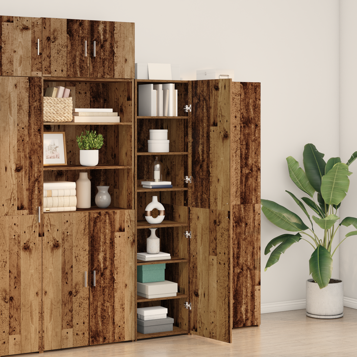 Bufet 2 pcs Lemn vechi 50 x 42,5 x 185 cm - WALTI WALTI