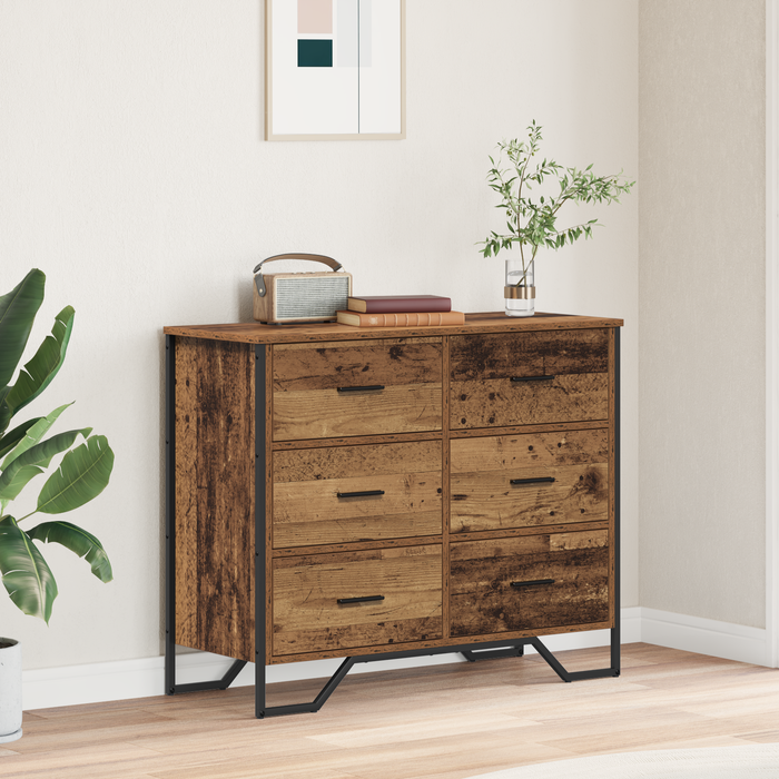 Comodă Lemn Vechi 91x35.5x74.5 cm Lemn Prelucrat - WALTI WALTI