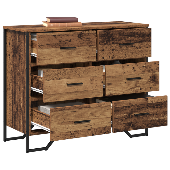 Comodă Lemn Vechi 91x35.5x74.5 cm Lemn Prelucrat - WALTI WALTI