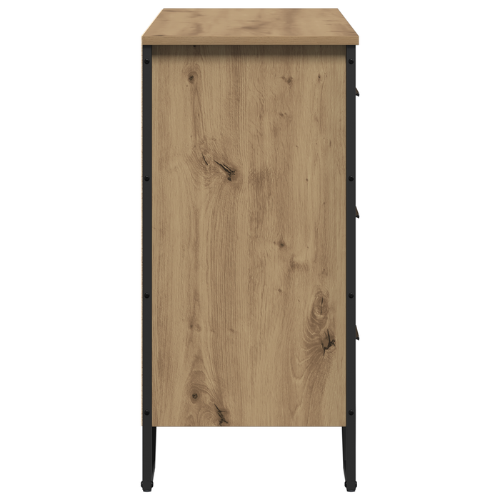Comodă din Stejar Artizanal 91x35.5x74.5 cm Lemn Inginerizat - WALTI WALTI