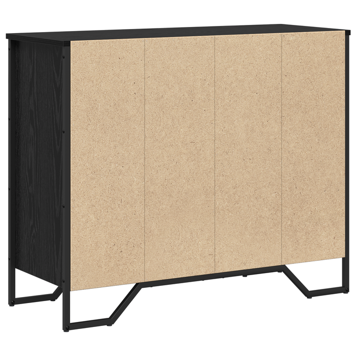 Comodă cu Sertare Stejar Negru 91x35.5x74.5 cm Lemn prelucrat - WALTI WALTI