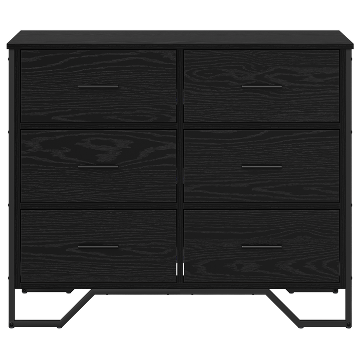 Comodă cu Sertare Stejar Negru 91x35.5x74.5 cm Lemn prelucrat - WALTI WALTI