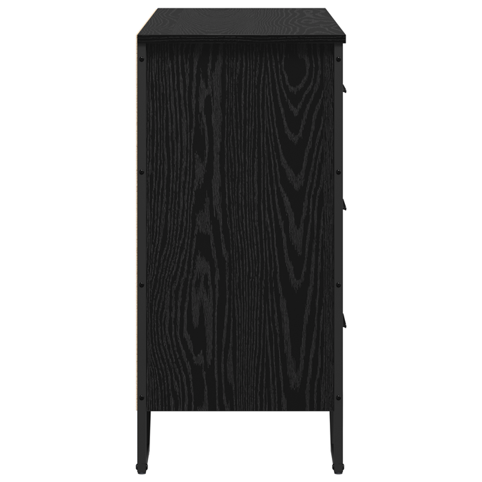 Comodă cu Sertare Stejar Negru 91x35.5x74.5 cm Lemn prelucrat - WALTI WALTI