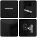 Birou Stejar negru 140x55x91 cm Lemn prelucrat - WALTI WALTI