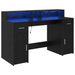 Birou Stejar negru 140x55x91 cm Lemn prelucrat - WALTI WALTI