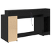 birou din stejar negru 160x55x91 cm lemn prelucrat - WALTI WALTI